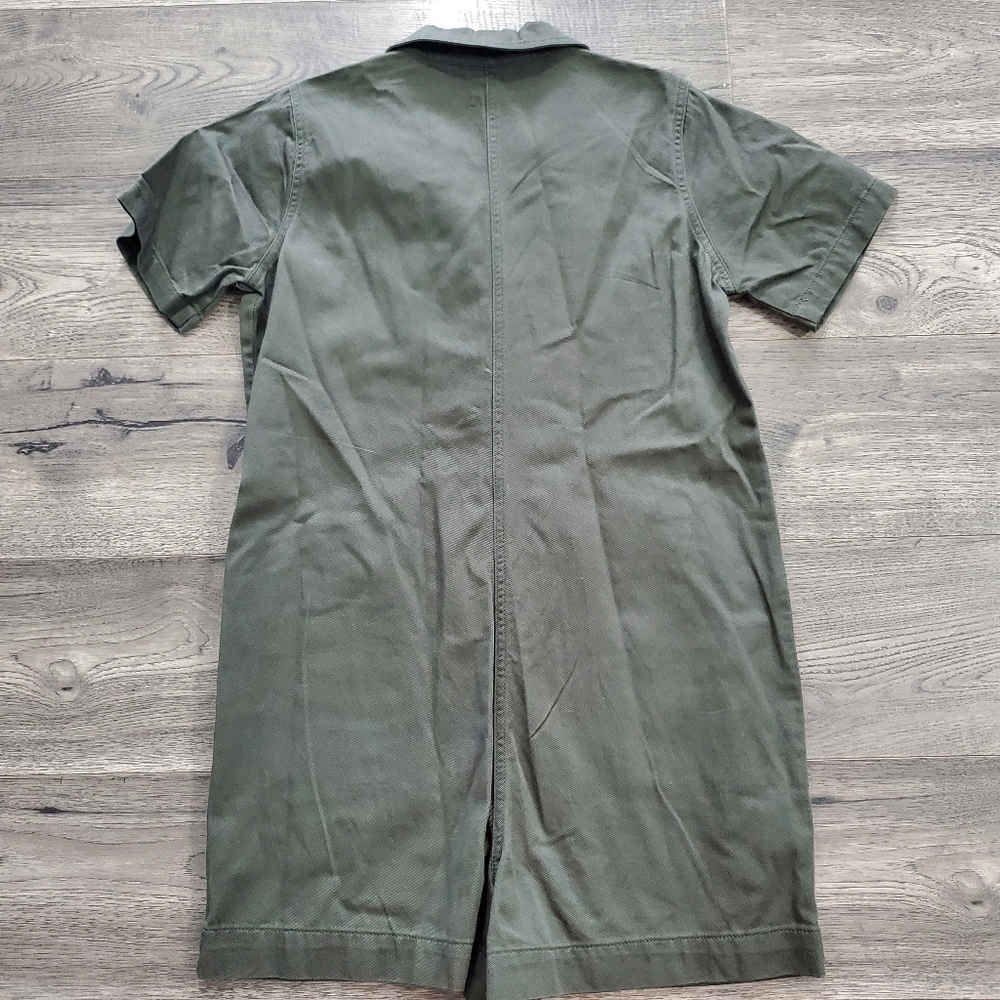 Gianni Bini | NWT Green Collared Short Sleeve Romper - Picture 4 of 4